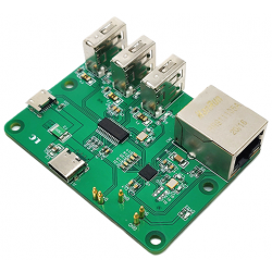 Moduł rozszerzający dla Raspberry Pi 4 i Zero W 3 x USB 2.0 1x Ethernet RJ45